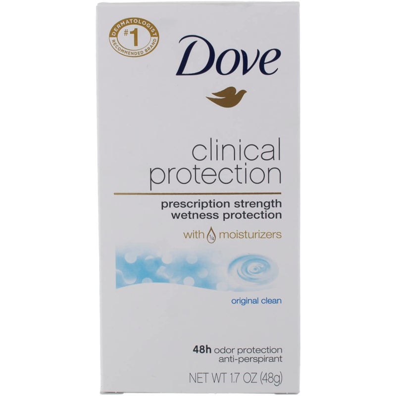 Dove Clinial Protection Deodorant, Original Clean, 1.7 oz (6 Pack) (Bundle) - Image 1
